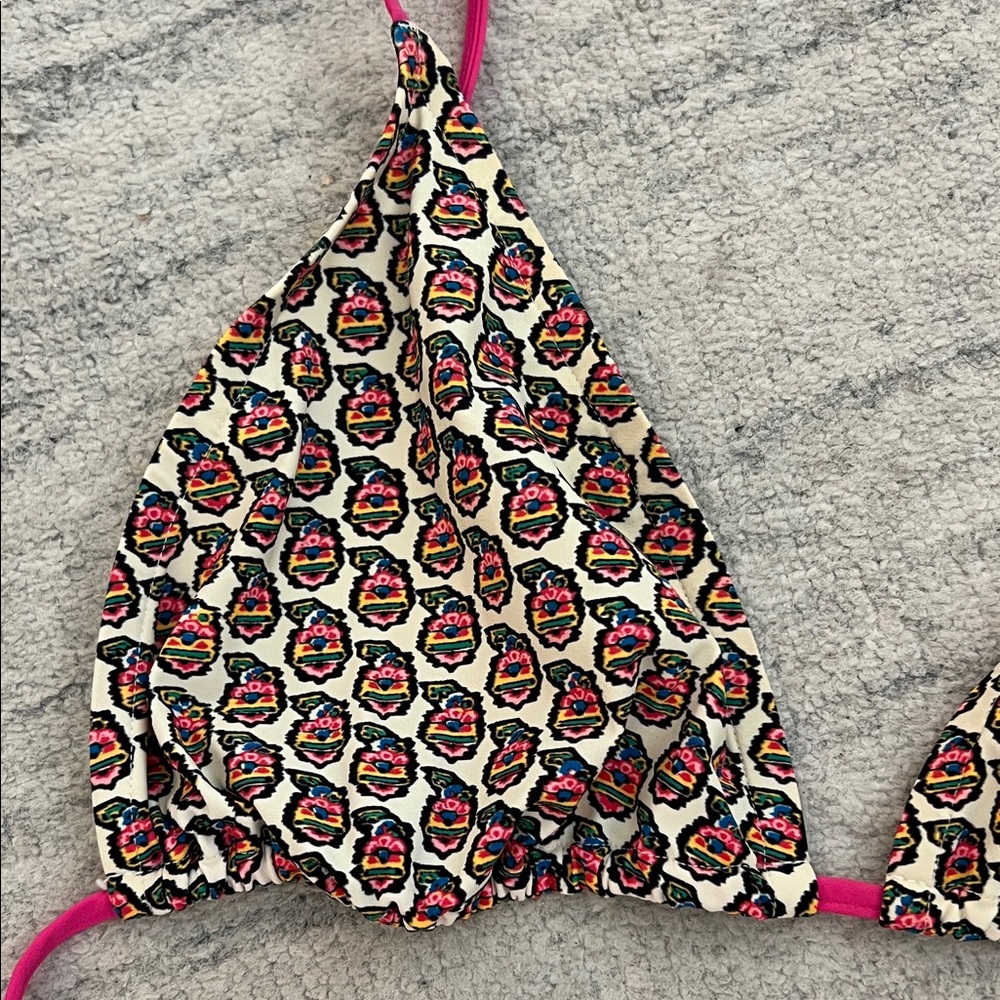 Tory Burch Multicolor Patterned Bikini Top - image 2